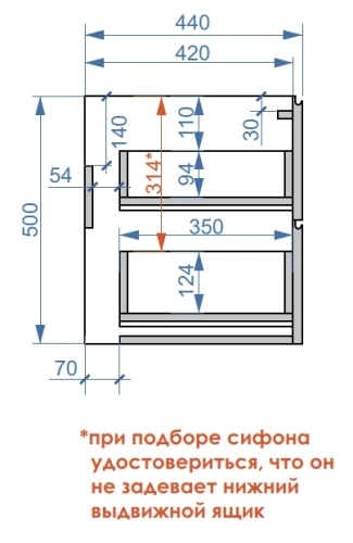 Тумба подвесная Vela Мира 90П под Milen TU271061