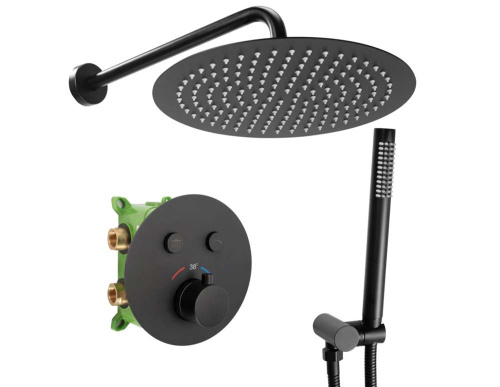 Душевая система Rea Miler Black matt P6713