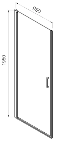 Душевая дверь Vincea Alpha VDP-3AL950МТ