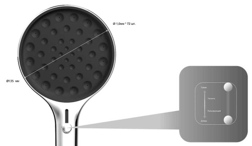 Душевая система Vincea VSFW-422TI3GM