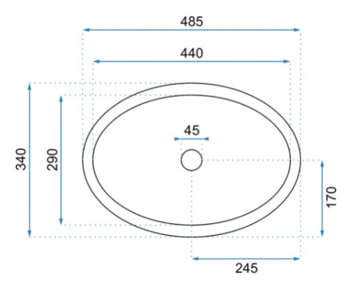 Умывальник Rea Linda Lava matt U8568