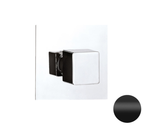 Дивертер на 3 выхода Remer Qubika Q93DEV3NO, черный матовый