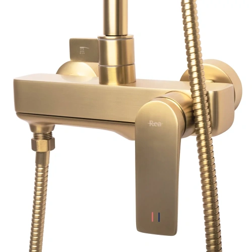 Душевая система Rea Avalon gold matt P2400
