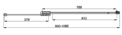Душевая дверь Vincea Extra VDP-1E9010CLB