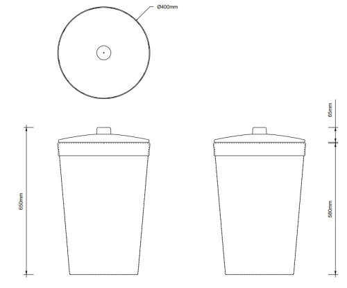 Корзина для белья Decor Walther Basket WB 0922392