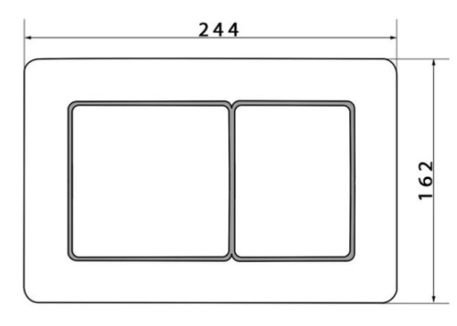 Кнопка для инсталляции Caprigo BRICKS Steel бронза BS003-vot