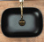 Умывальник Rea Belinda Black matt Slim U8470