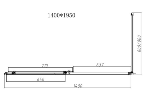 Душевой уголок Vincea Slim-N VSR-4SN8014CGB
