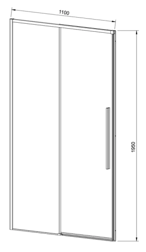 Душевая дверь Vincea Slim-N VDS-4SN110CGB