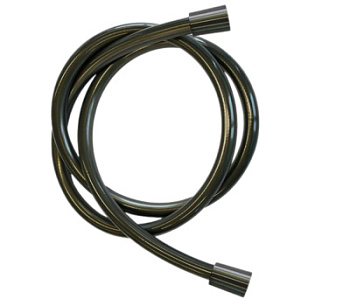 Шланг для душа ПВХ 120 см Remer 332CN2G120CFP, черный брашированный хром