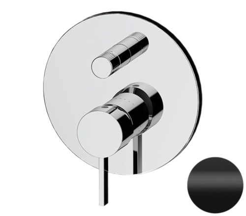 Смеситель для душа Remer Metrica MC09HNO, черный матовый