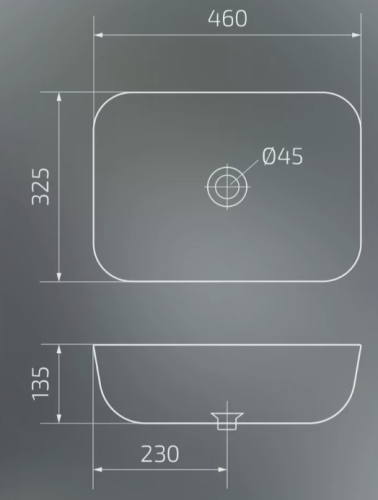 Умывальник Gid Mnc333T