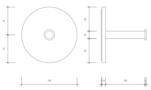 Бумагодержатель Decor Walther Stone TPH1 0974465