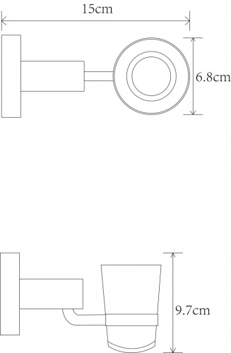 Стакан CeramaLux Antica 61202-1