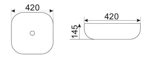 Умывальник CeramaLux D1301H021
