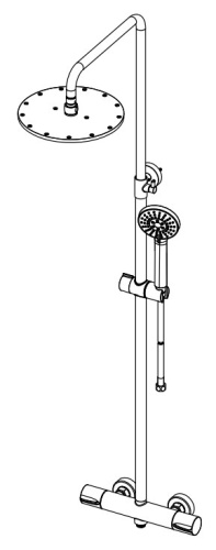 Душевая система Nemo Round NM-9011RG rose gold