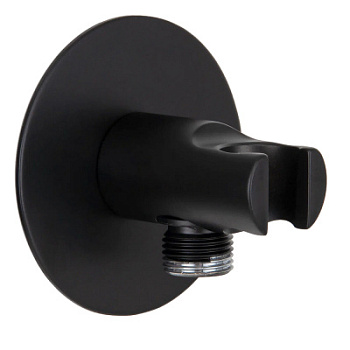 Держатель ручного душа с подключением Remer 337XNO, черный матовый