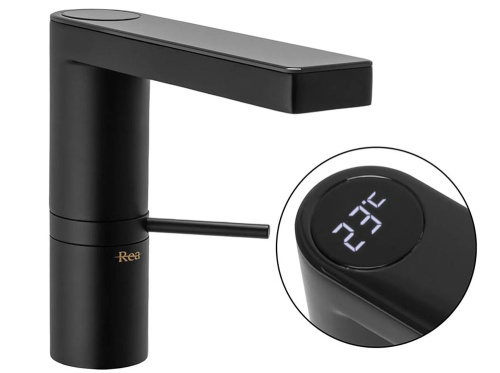 Смеситель для умывальника Rea Amar LCD Black matt B2065
