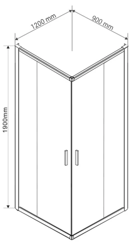 Душевой уголок Vincea Garda VSS-1G9012CGB