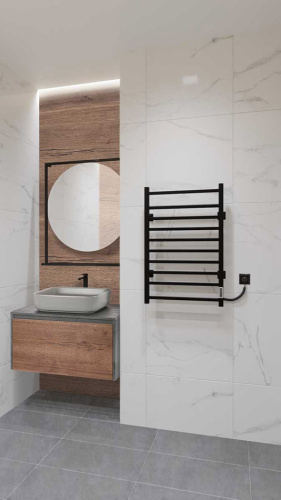 Полотенцесушитель электрический Vincea VTD-1LBE 50x80