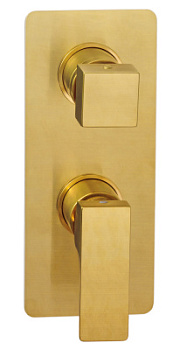 Смеситель для душа Remer Absolute AU93BG, золото брашированное