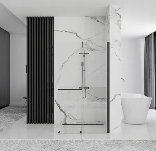 Душевая стенка Rea Cortis Black 100 K7740