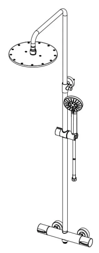 Душевая система Nemo Round NM-9011BG brush gold