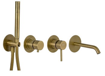 Смеситель для ванны Remer X Style X96S03ROXXVO, бронза