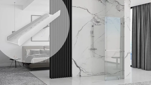 Полка для ванной Rea SF03-600 nikiel matt 47003