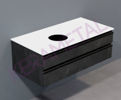 Тумба подвесная Kolpa-san Alexis OA 100 Dark concrete 546280