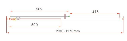 Душевая дверь Vincea Garda VDS-1G115CLB