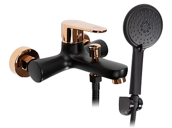 Смеситель для ванны Rea Mild black matt rose gold B4813