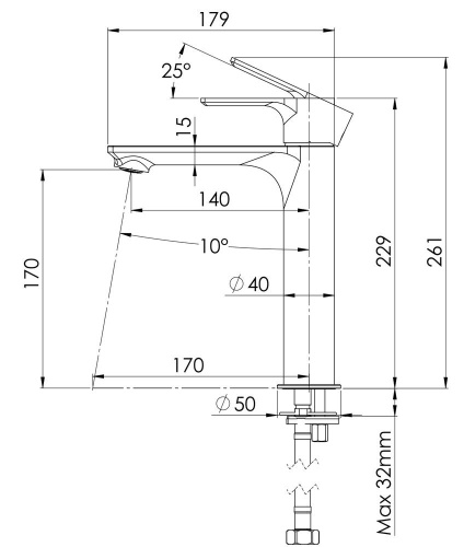 Смеситель для раковины Remer Energy EY10ACC