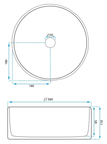 Умывальник Rea Delia U0601