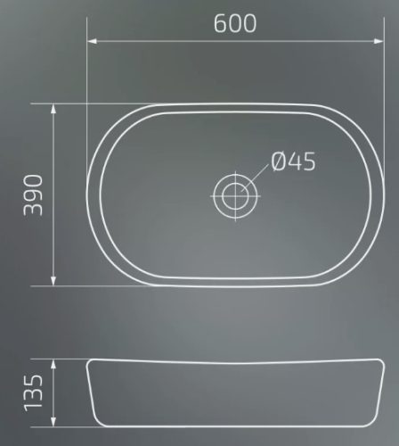 Умывальник Gid Bm777