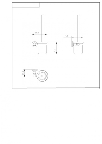 Ёршик CeramaLux Bianco 52013