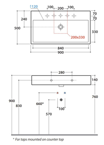 Умывальник Globo STONE SCQ91BI