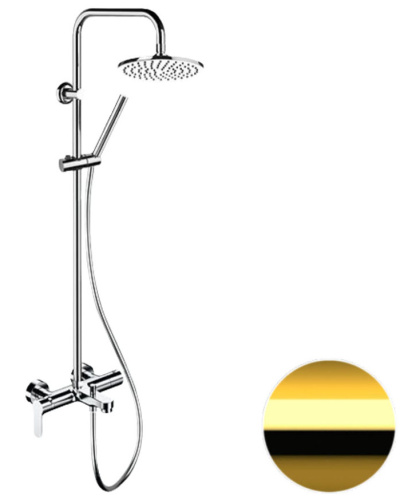 Душевая система Remer Class Line L34X7MMM20DO, золото глянцевое