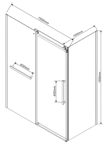 Душевой уголок Vincea Como Soft VSR-1CS1015CLB