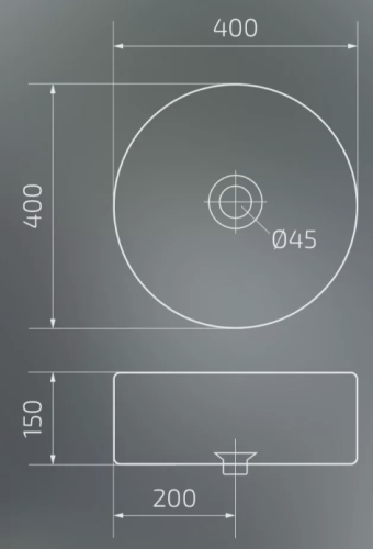 Умывальник Gid N9425