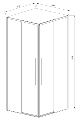 Душевой уголок Vincea Slim-N VSS-4SN900CL