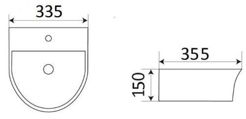 Умывальник CeramaLux 78370