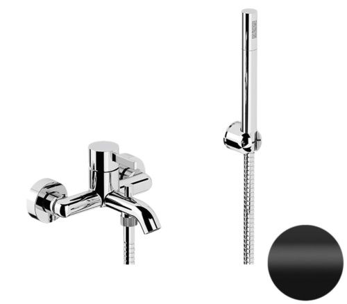 Смеситель для ванны Remer Metrica MC02NO, черный матовый