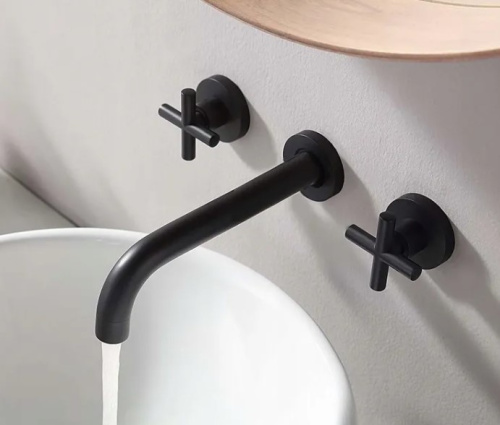 Смеситель для умывальника Rea Exit Black B8000