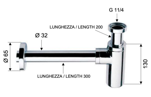 Сифон 1”1/4 Daniel A75011415