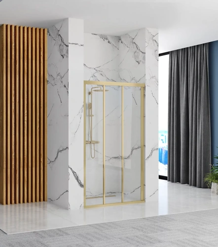 Душевая дверь Rea Alex 100 gold matt K2500