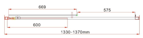 Душевая дверь Vincea Garda VDS-1G135CLG