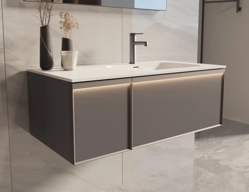 Тумба подвесная Vincea Elise VMC-4EL100MG-R серый матовый