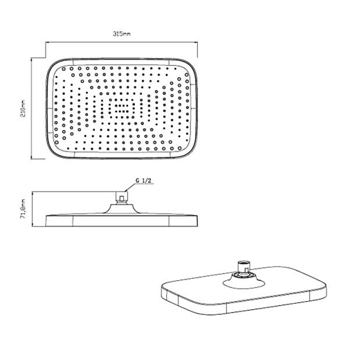 Душевая система Vincea VSFW-321MT1RCH