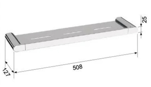 Полка 51 см Remer Lounge LN20BO, белый матовый